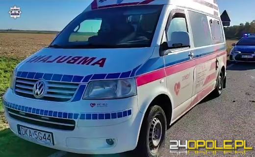45-latek uciekał karetką przed policją. Potrącił funkcjonariuszkę na blokadzie