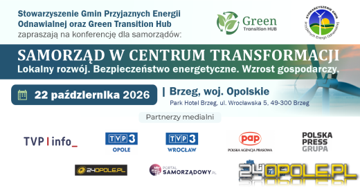 Konferencja "Samorząd w centrum transformacji" już 22 października w Brzegu