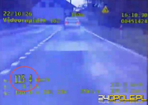 115 km/h w terenie zabudowanym. Kierowca lexusa stracił prawo jazdy