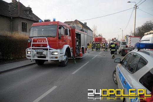 Wybuch gazu w Grodkowie. Dwie osoby ciężko poparzone.