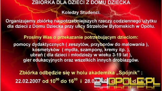 Studenci dla domu dziecka