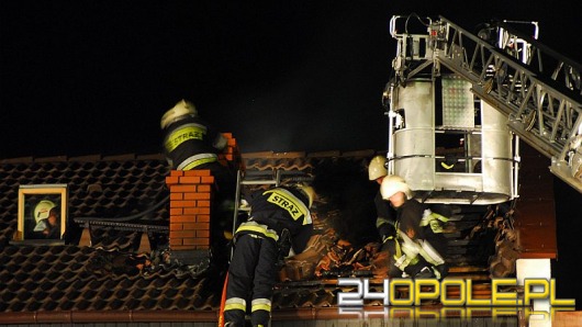 Piorun uderzył w dom