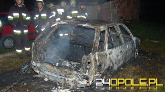 Spalony samochód