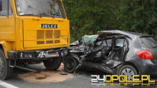 Wypadek na węźle A4 w Prądach