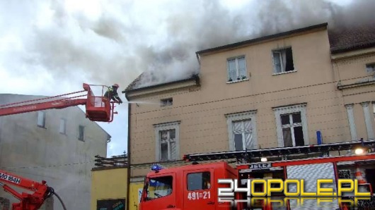 Pożar kamienicy w Strzelcach Opolskich