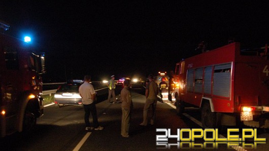 Wypadek pięciu samochodów na A4