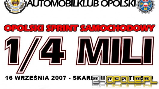 Już w niedzielę sprint na 1/4 mili 