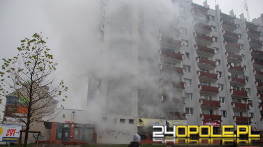 Pożar w centrum Opola