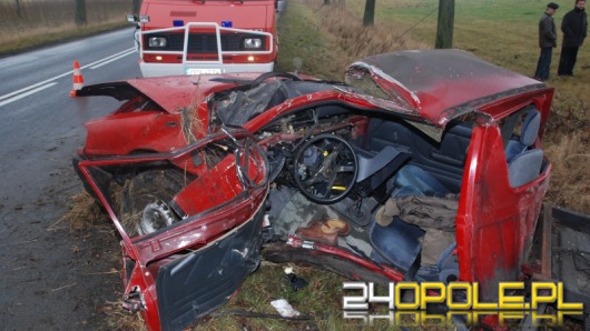Kierowca trucka cudem przeżył