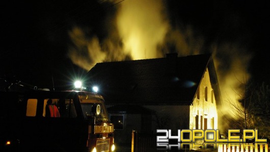 Pożar domu w Marszałkach