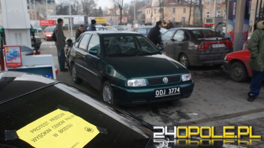 Brzeg: Zablokowali stacje benzynowe