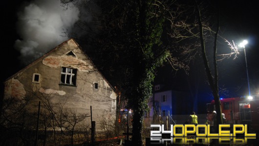 Pożar domu w Opolu