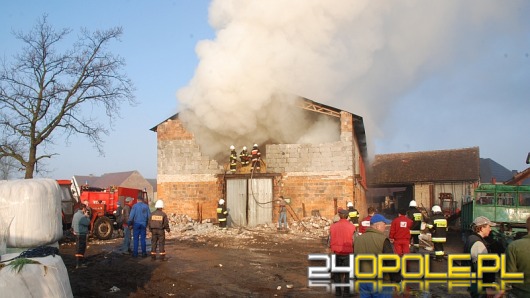 Pożar obory w Dańcu