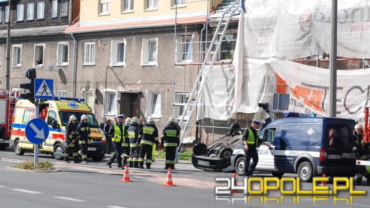 Wymusiła pierwszeństwo i dachowała