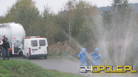 Groźny wypadek na węźle autostradowym