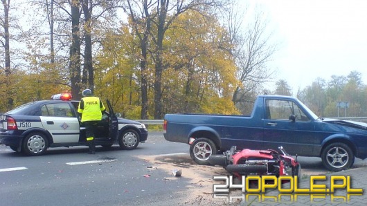 Potrącenie motocyklisty w Krapkowicach