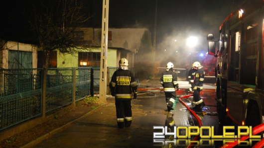 Pożar warsztatu samochodowego