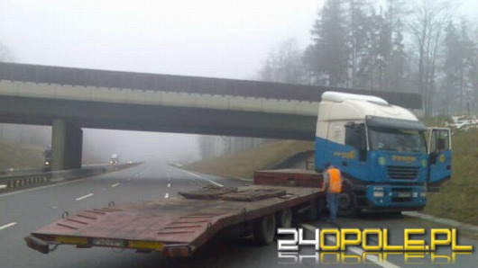Ciężarówka zablokowała A4