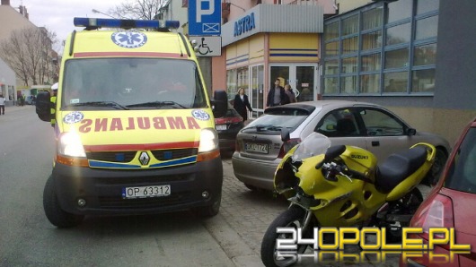 Motocyklista trafił do szpitala