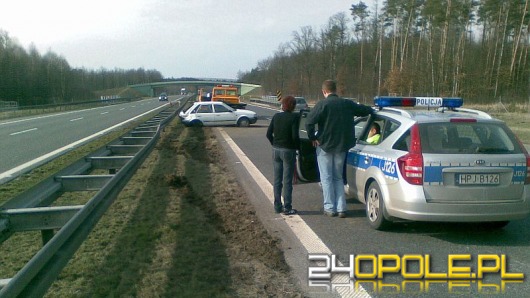 Pijana kobieta jechała autostradą