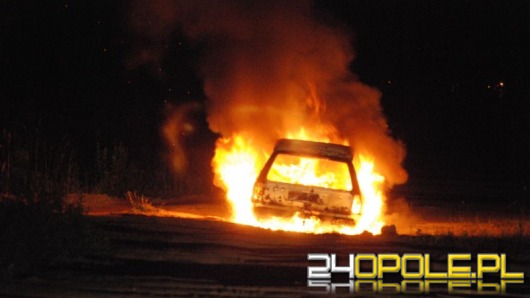 Pożar samochodu w Opolu