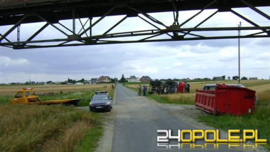 Nie zmieścił się pod taśmociągiem