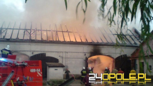 Od pioruna zapaliła się stodoła