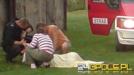 Kobieta uratowana z pożaru