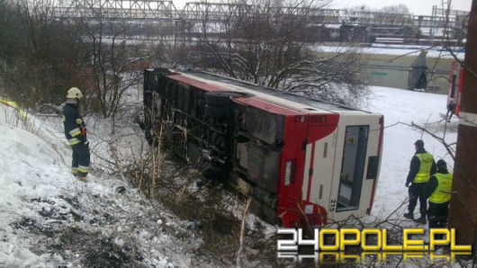 Wypadek autobusu w Opolu