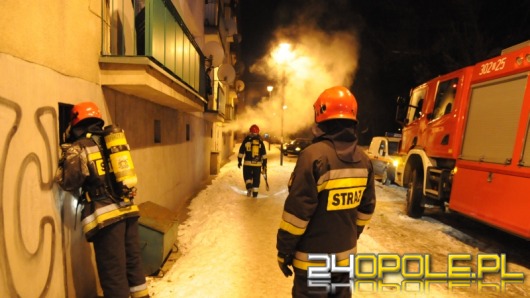 Pożar piwnicy w Opolu