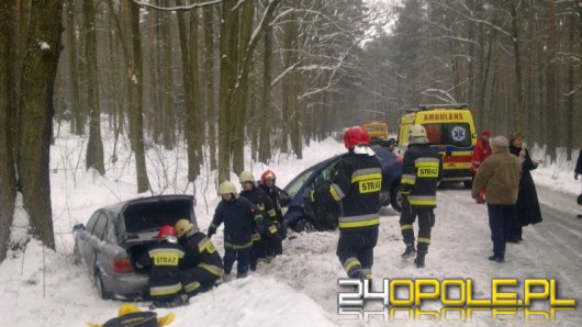 Wypadek na trasie Wawelno - Prądy