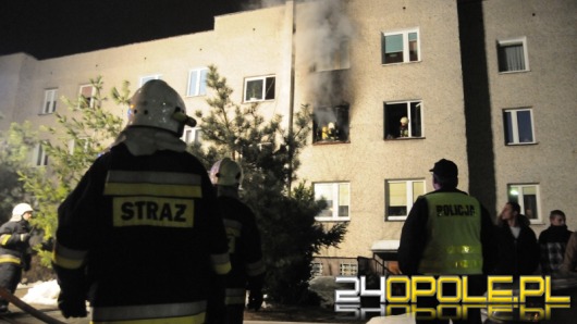 Pożar mieszkania na opolskiej Malince