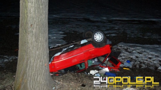 Miał 3 promile i dachował