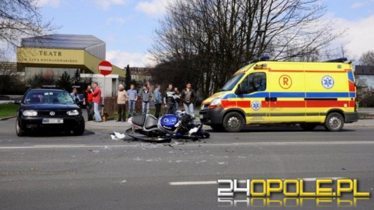 Wymusił pierwszeństwo na motocykliście