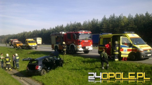 Dachowanie na autostradzie A4