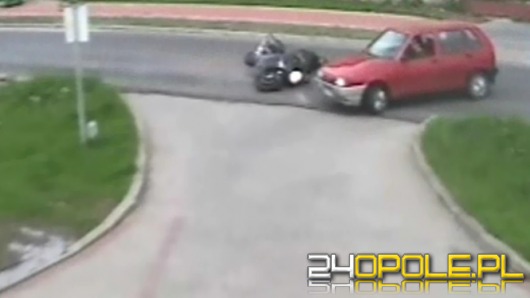Motocyklista cudem uszedł z życiem