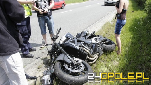 Motocyklista przesadził z prędkością