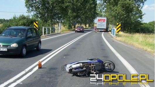 Motorowerzysta zginął pod Brzegiem