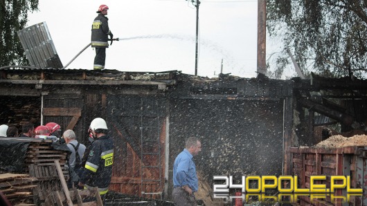 Pożar tartaku w Przeczy