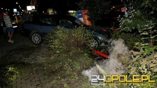 Daewoo wylądowało na hydrancie