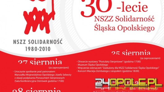 Opole świętuje rocznicę powstania Solidarności