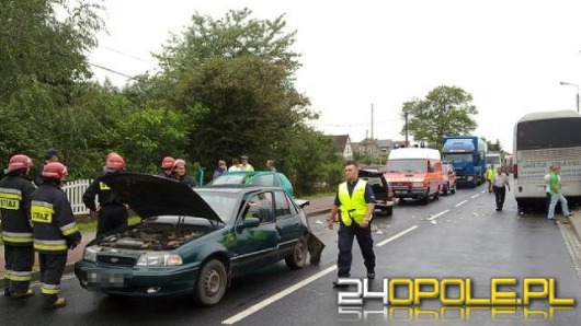 Karambol czterech pojazdów w Łosiowie