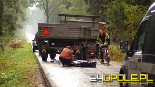 70-letni rowerzysta zginął pod kołami przyczepy