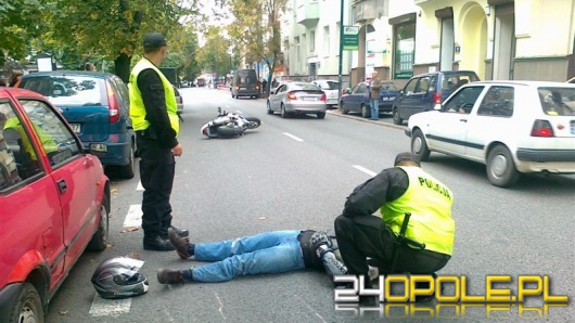 Wypadek motoru na Kołłątaja w Opolu