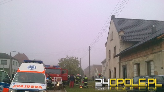 Trzy osoby poszkodowane w pożarze domu