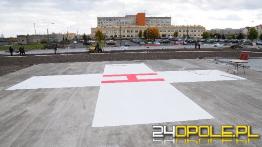 Lądowisko przy szpitalu na ukończeniu