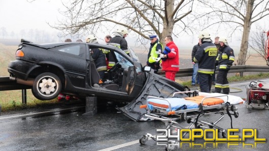 Czołowe zderzenie podczas wyprzedzania