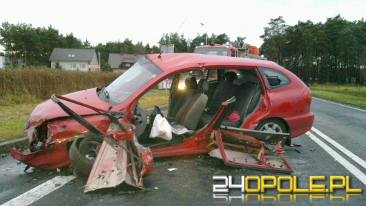 Jedna osoba ranna w karambolu pod Ozimkiem