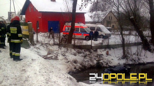 Samochód wpadł do rzeki w Bierkowicach