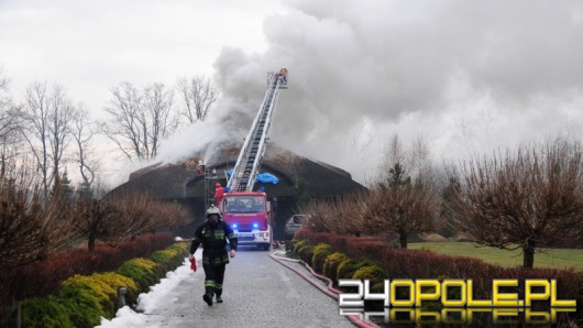 Pożar drewnianego domu w Dzikowie